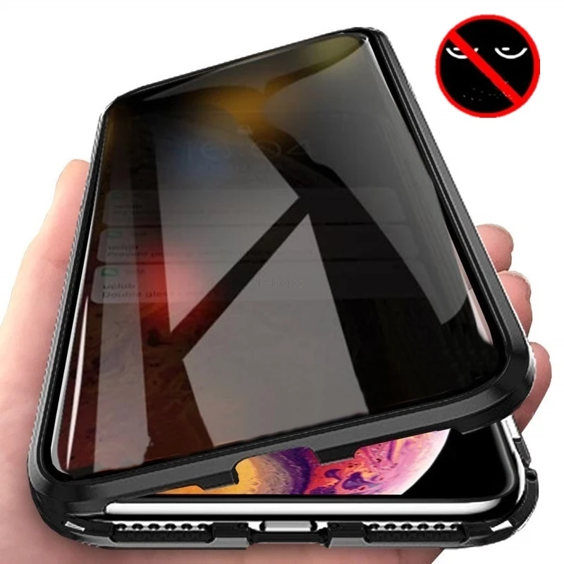 Anti Spy Privacy Glass Case - Металлический чехол с магнитным закреплением и