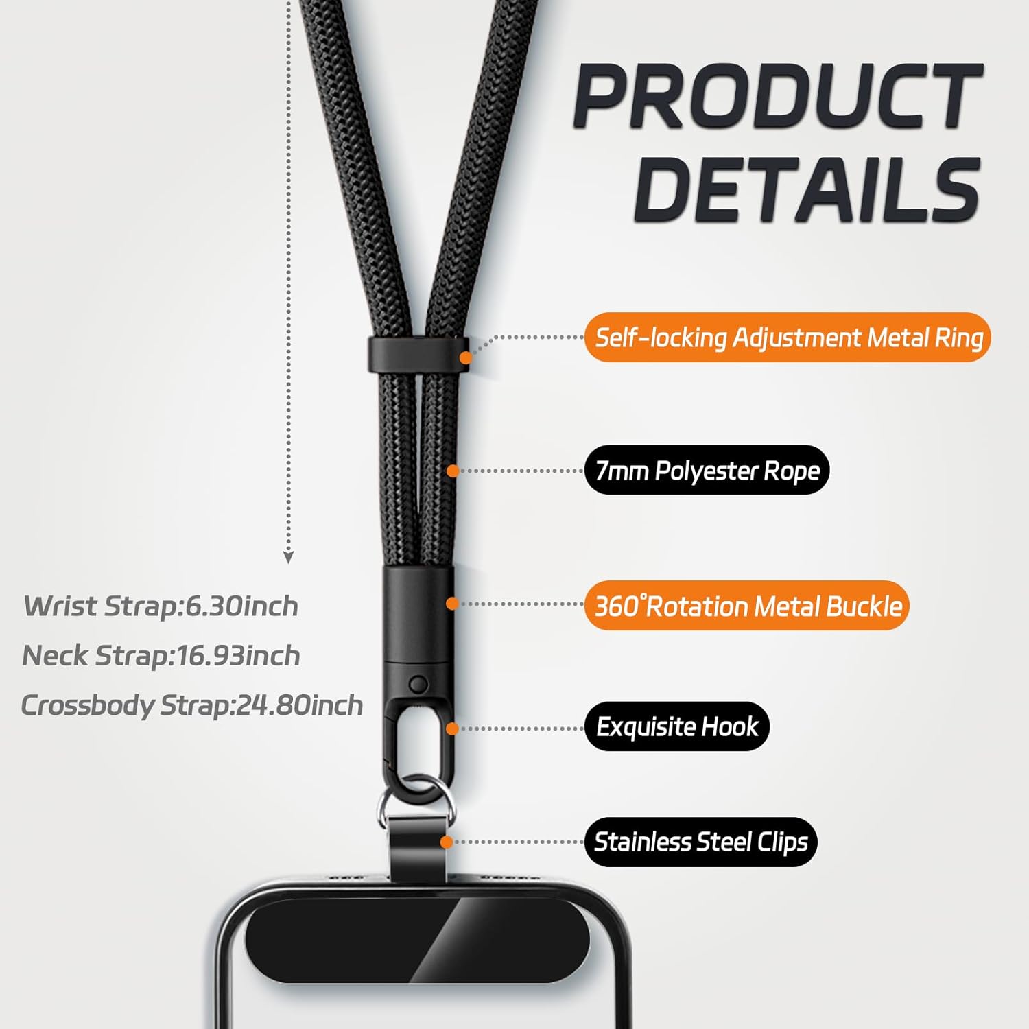 Universal Phone Lanyard with C – обзор и цена Crossbody Lanyard Neck Strap Case