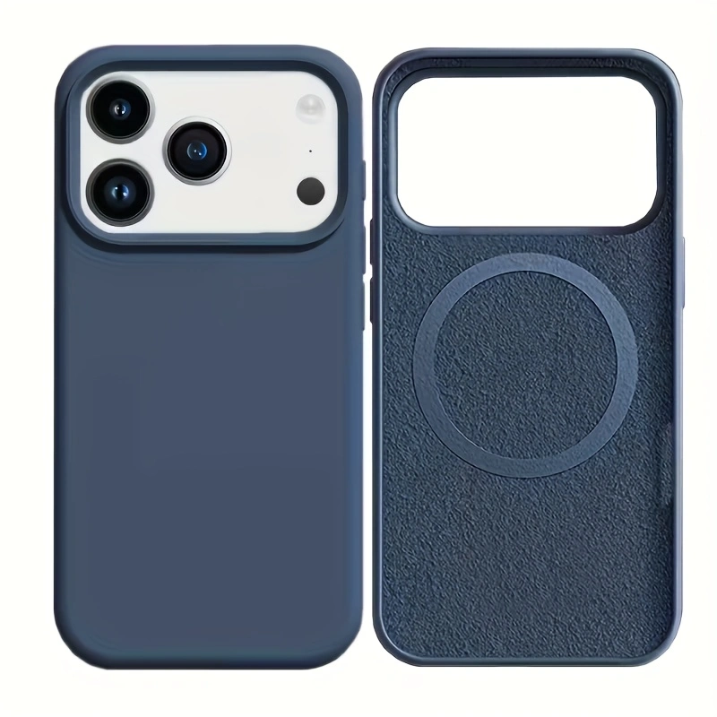 Однотонный жидкий силиконовый  – обзор и цена Liquid Silicone Magnetic Phone Case