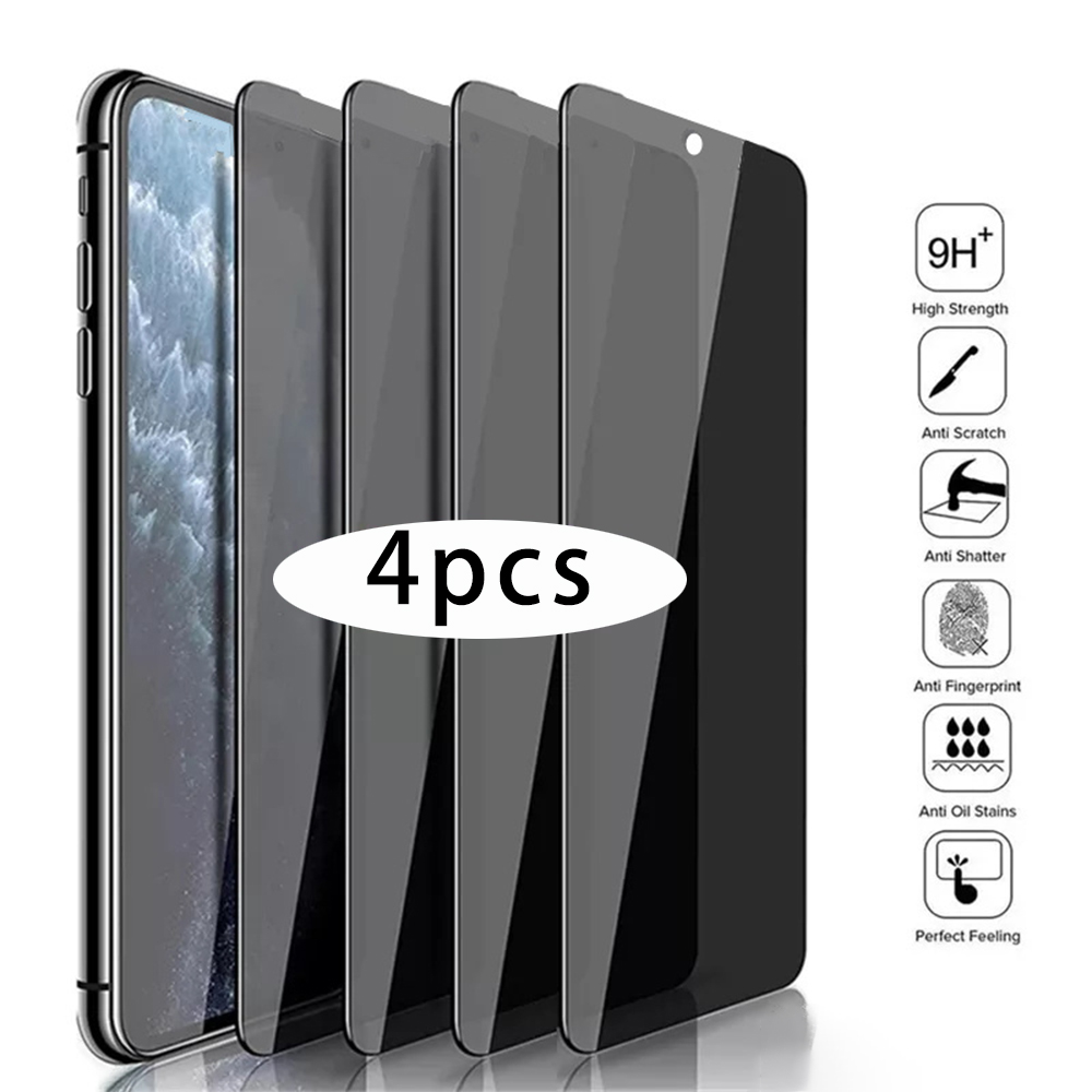 4 шт., закаленное защитное сте – обзор и цена Anti Peek Privacy Tempered Glass