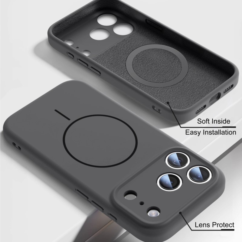 Роскошный чехол из жидкого сил – обзор и цена Liquid Silicone Magnetic Phone Case
