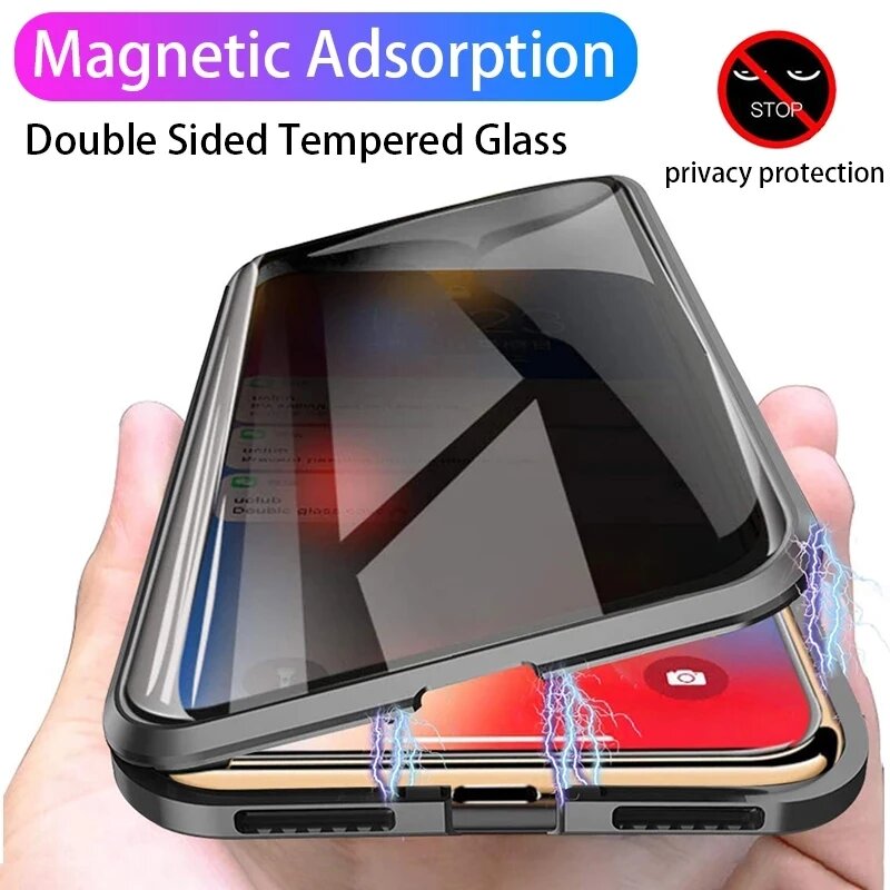 Магнитный чехол с защитой от п – обзор и цена Anti Spy Privacy Glass Case