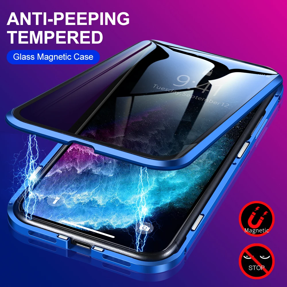 Магнитный чехол с защитой от п – обзор и цена Anti Spy Privacy Glass Case