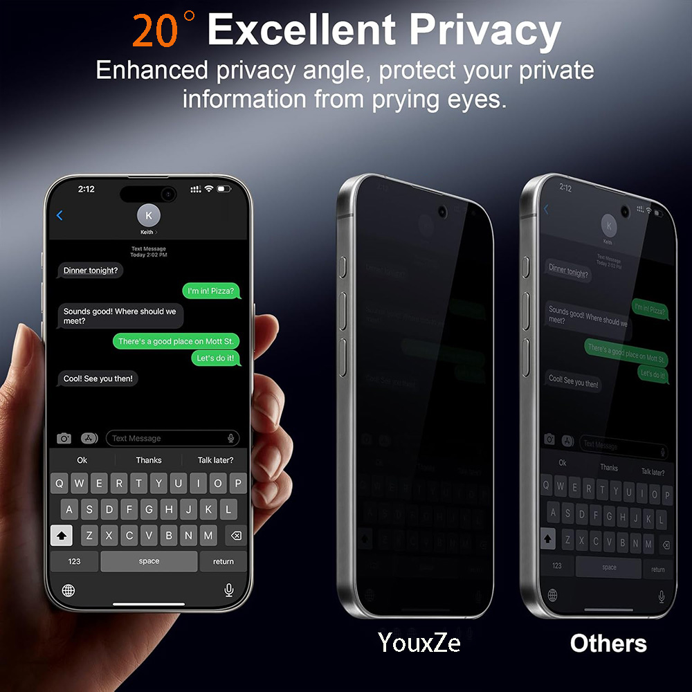 Комплект из 4 защитных стекол  – обзор и цена Anti Spy Privacy Glass Case