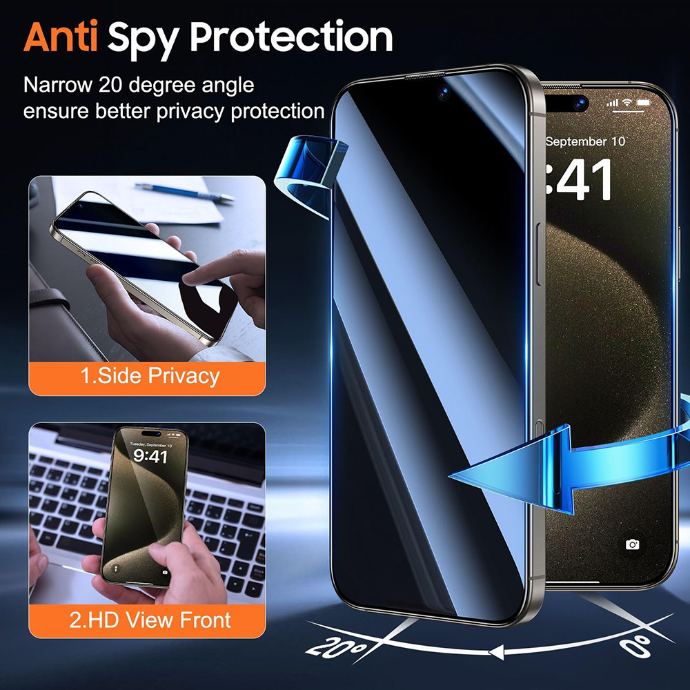 Комплект из 4 защитных стекол  – обзор и цена Anti Spy Privacy Glass Case
